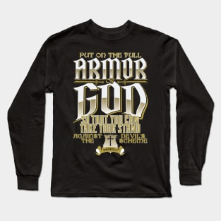 Armor of God Bible Verse Scripture Religious Christian Long Sleeve T-Shirt